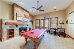 35. Game room with pool table